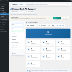 Page screenshot: EngageDock AI &rarr; Menu Map