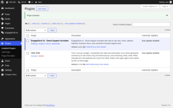 Page screenshot: Plugins &lsaquo; Test site &mdash; WordPress