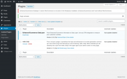 Page screenshot: Plugins &lsaquo; Test site &mdash; WordPress