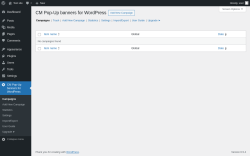 Page screenshot: CM Pop-Up banners for WordPress