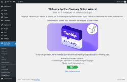 Page screenshot: Setup Wizard ‹ Test site — WordPress
