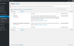 Page screenshot: Plugins ‹ Test site — WordPress