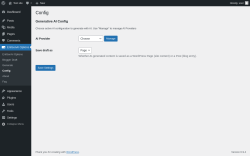 Page screenshot: EntGenAI Options &rarr; Config