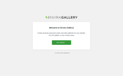Page screenshot: Envira Gallery Lite &rsaquo; Onboarding Wizard