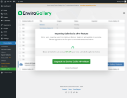 Page screenshot: Envira Gallery &rarr; Import Galleries
