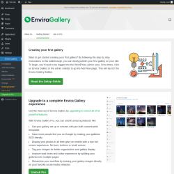 Page screenshot: Envira Gallery &rarr;  Getting Started