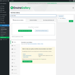 Page screenshot: Envira Gallery &rarr; Add New Gallery