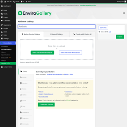 Page screenshot: Envira Gallery &rarr; Add New Gallery