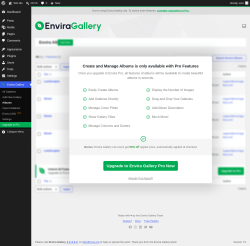Page screenshot: Envira Gallery &rarr; Albums