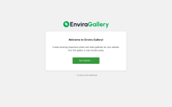 Page screenshot: Envira Gallery Lite &rsaquo; Onboarding Wizard