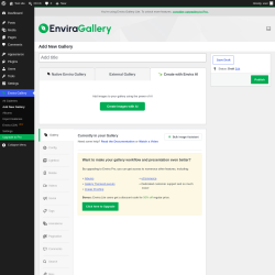 Page screenshot: Envira Gallery &rarr; Add New Gallery &rarr; 
		Create with Envira AI
	