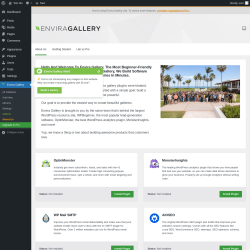 Page screenshot: Envira Gallery &rarr;  About Us