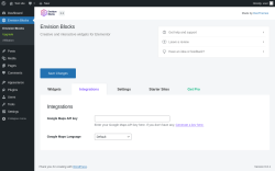 Page screenshot: Envision Blocks → Integrations