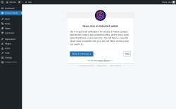Page screenshot: Envision Blocks ‹ Test site — WordPress