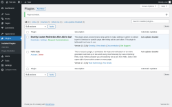 Page screenshot: Plugins &lsaquo; Test site &mdash; WordPress