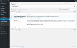 Page screenshot: Plugins ‹ Test site — WordPress