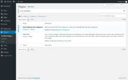 Page screenshot: Plugins ‹ Test site — WordPress