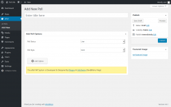Page screenshot: ePoll &rarr; Add New
