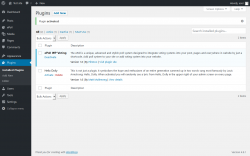 Page screenshot: Plugins &lsaquo; Test site &mdash; WordPress