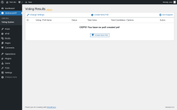 Page screenshot: InfothemeWP &rarr; Voting System
