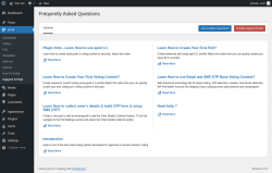 Page screenshot: ePoll &rarr; Support & Faqs