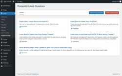 Page screenshot: ePoll &rarr; Support & Faqs