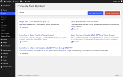 Page screenshot: ePoll &rarr; Support & Faqs