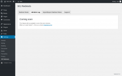 Page screenshot: Settings &rarr; 301 Redirects &rarr; 404 Error Log
