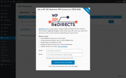 Page screenshot: Settings &rarr; 301 Redirects
