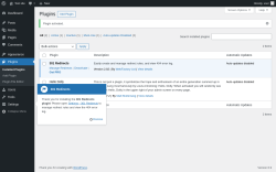 Page screenshot: Plugins &lsaquo; Test site &mdash; WordPress