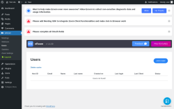 Page screenshot: eRoom → Users