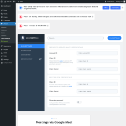 Page screenshot: eRoom → Zoom Settings