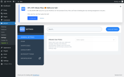 Page screenshot: eRoom → Settings
