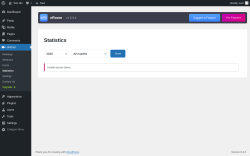 Page screenshot: eRoom → Statistics