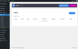 Page screenshot: eRoom → Users