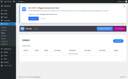 Page screenshot: eRoom → Users