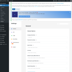 Page screenshot: WP ERP → Settings