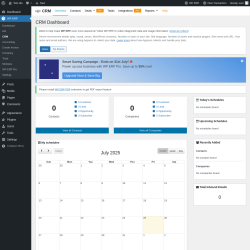 Page screenshot: WP ERP → CRM