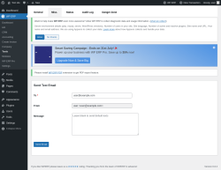 Page screenshot: WP ERP → Tools → Misc.