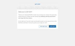 Page screenshot: WP ERP › Setup Wizard