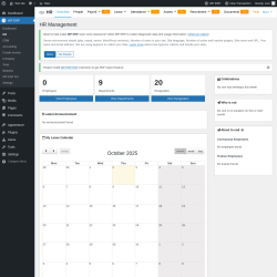Page screenshot: WP ERP → HR