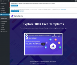 Page screenshot: Essential Addons → Templates Cloud