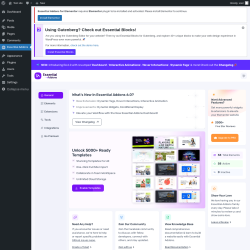 Page screenshot: Essential Addons 1