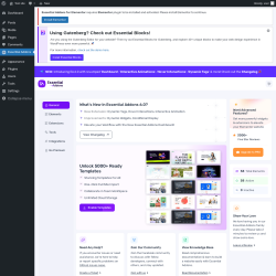 Page screenshot: Essential Addons 1