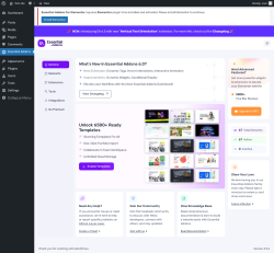 Page screenshot: Essential Addons 1