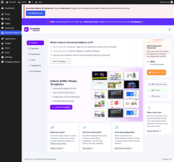 Page screenshot: Essential Addons 1