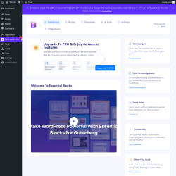 Page screenshot: Essential Blocks 1
