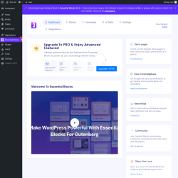 Page screenshot: Essential Blocks 1