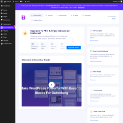 Page screenshot: Essential Blocks 1