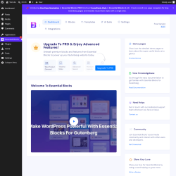 Page screenshot: Essential Blocks 1